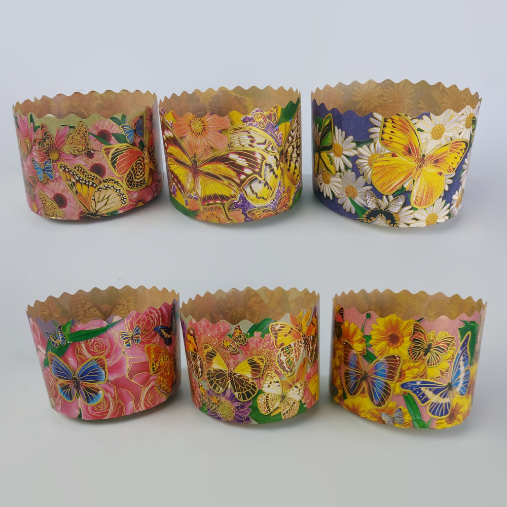 Форми паперові для куліча (85*130) Метелик (400 г) (50 шт.) Харків - фото 1