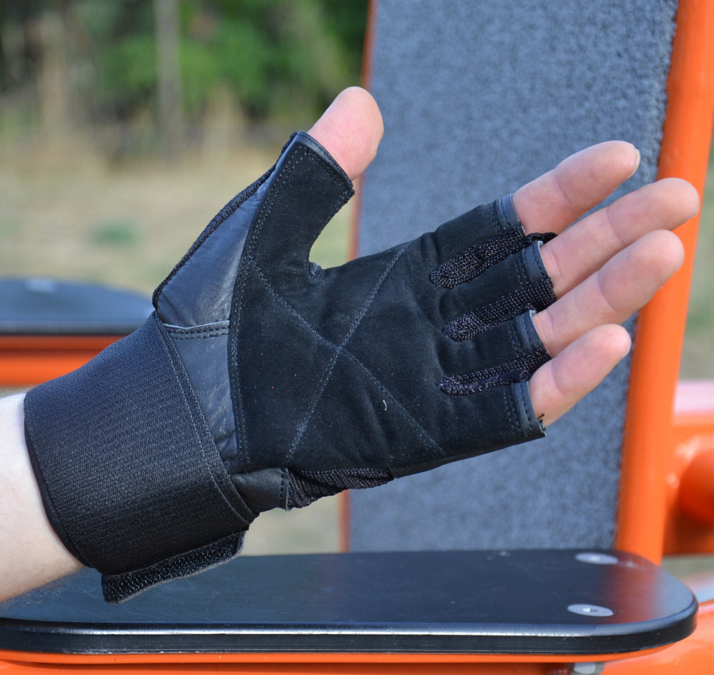 Рукавички для фітнесу MadMax MFG-269 Professional Exclusive Black M Каменское - изображение 3