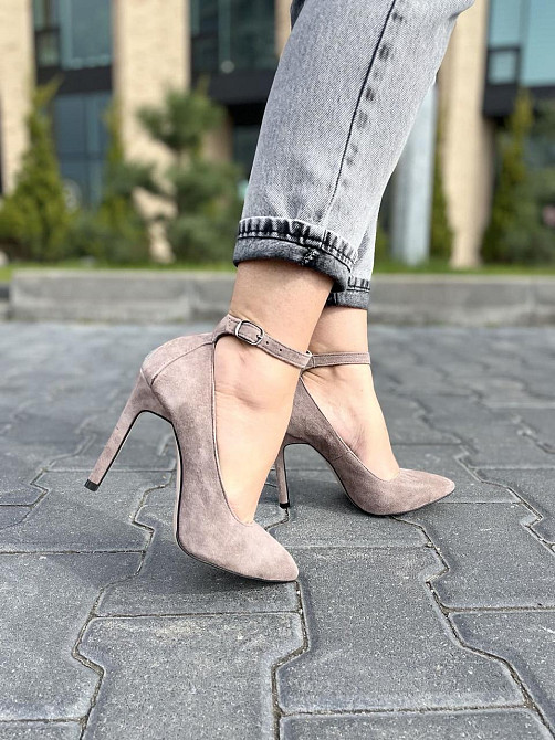 Nivelle Туфлі жіночі NIVELLE капучино натуральна замша 36р. каблук 10см. (1769/10502-10512) Коломия - фото 4