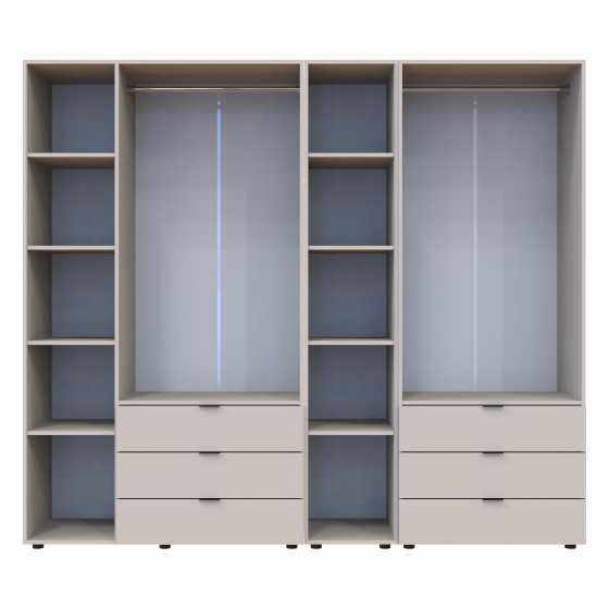 Комплект шкафов для одежды Doros Гелар (3 шт.) 231,9х49,5х203,4 см Кашемир (DRS-011250) Львов