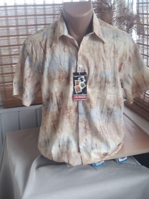 Чоловіча турецька сорочка з коротким рукавом. 48-52р Київ - фото 1