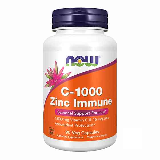 Витамин С Цинк Now Foods C-1000 Zinc Immune 90 vcaps Киев