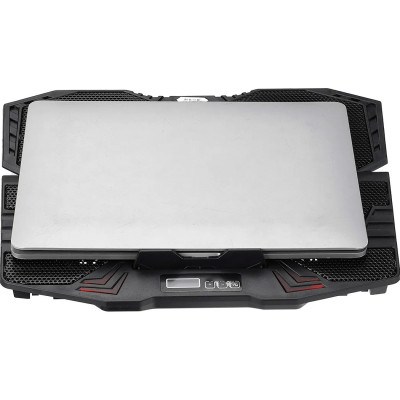 Підставка до ноутбука IceCoorel 10-15", 1*125mm 1400 RPM + 4*70mm 2500 RPM, 2*USB, 365x297x30mm, Blue (K5Bl) Вінниця - фото 7