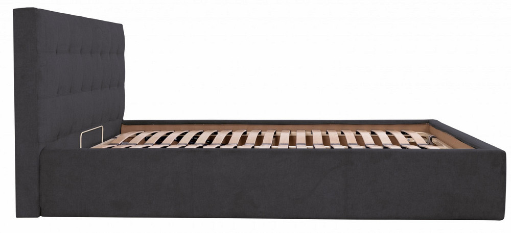 Кровать Двуспальная Chester New VIP 180 х 190 см Мисти Dark Grey С дополнительной металлической цельносварной рамой Темно-серый Днепр - изображение 13