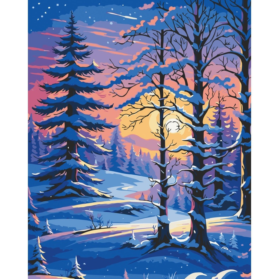 Картина за номерами "Морозний затишок" 11049-AC 40х50 см Вінниця - фото 1