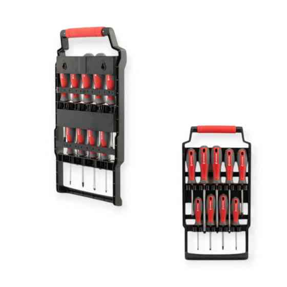 Набір викруток 9 шт магнітні - шліць 3,5,6,6,8 мм; хрест 3,5,6,8 мм (планшет) Мукачево