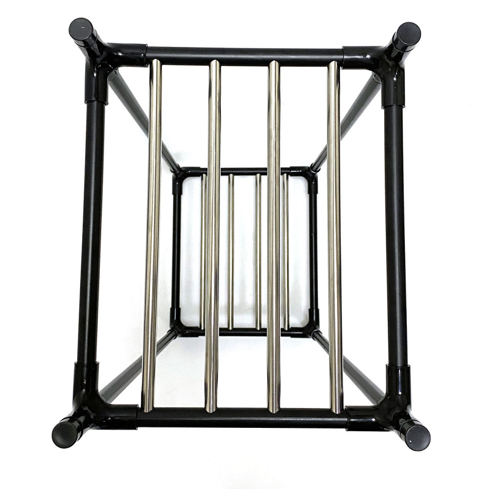 Двухрівнева підставка під бутилі 19 л Tandem Plus, металева, чорна, на 2 бутля Борисполь - изображение 9