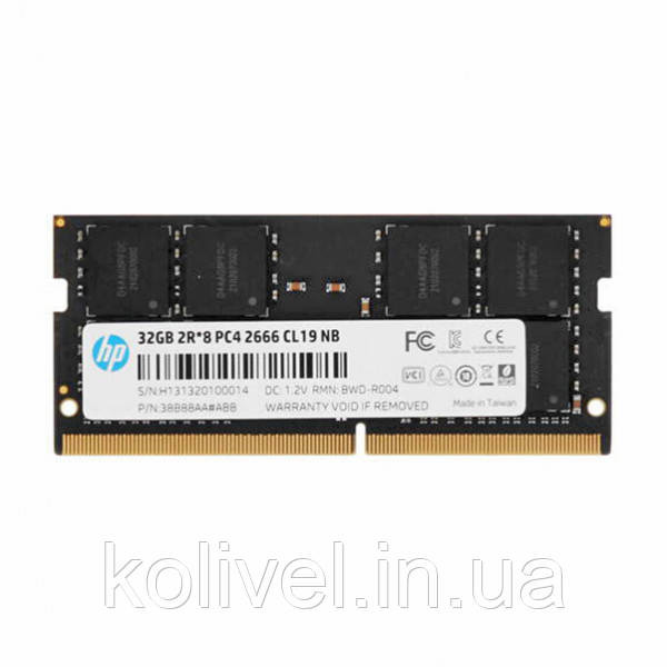 SoDIMM 32Gb DDR4 2666MHz HP S1, Retail (38B88AA) Київ - фото 1