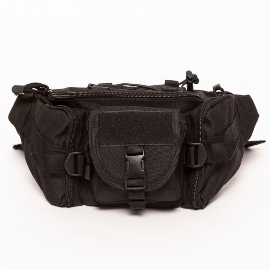 Нагрудная сумка мужская тактическая черная, Нагрудная сумка мужская тактическая тканевая EC-31 Львов - изображение 8