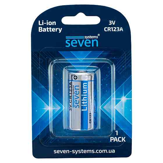 Батарейка SEVEN CR123A Lithium 3V 1 шт Київ