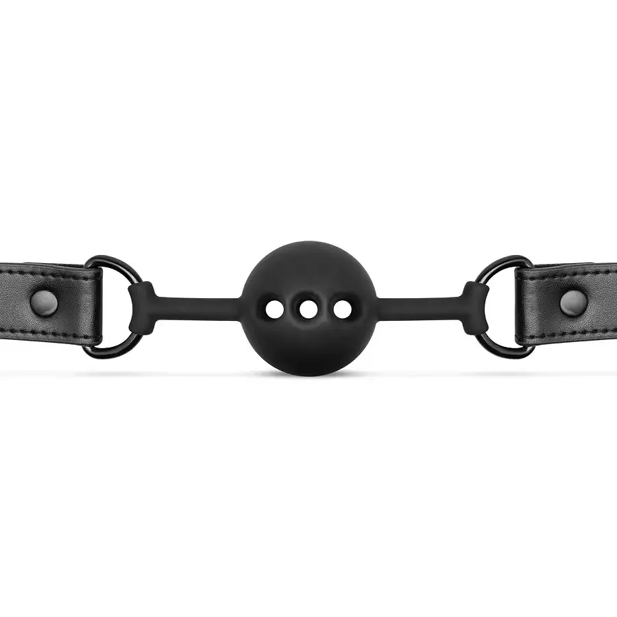Кляп Bedroom Fantasies Ball Gag Breathable Silicone - Black Львів - фото 3