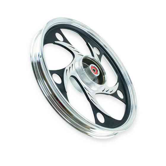 Диск задній мопед Дельта лита алюмінієва D=17 , 1,6 підшипник 12 мм коло, посилений колісний Мукачево