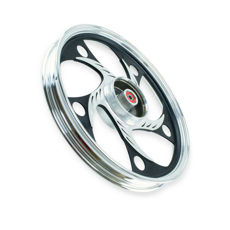 Диск задній мопед Дельта лита алюмінієва D=17 , 1,6 підшипник 12 мм коло, посилений колісний Мукачево - фото 1