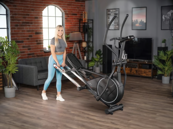 Орбітрек Hop-Sport HS-160CF Stage електромагнітний сірий Київ