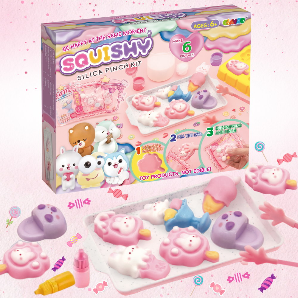 Набір для виготовлення сквишів-антистресів таба лапок, дитячий набір для творчості «Створи сквиш сам» 6 штук Кам'янець-Подільський - фото 1