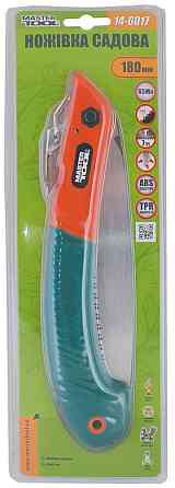 MASTERTOOL Ножівка садова складана MASTERTOOL 360 мм лезо 180 мм 7TPI загартований зуб 3-D зато Київ