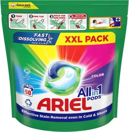 Капсули для прання Ariel 3в1 50шт Харків