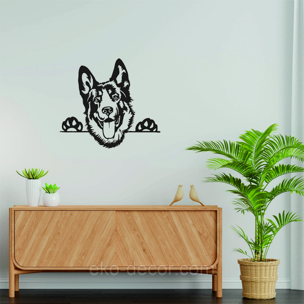 Декоративне настінне Панно «Вівчарка», Декор на стіну 70*63 см, Чорний Київ - фото 7