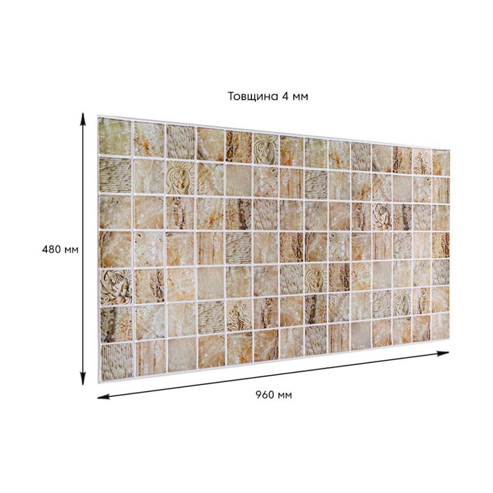 Декоративна ПВХ панель 960х480х4мм SW-00002481 Київ - фото 3