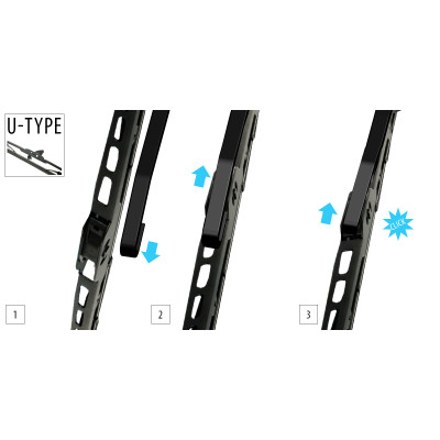Щітка склоочисника OXIMO каркасна 325 mm / 13 (WUS325) Вінниця - фото 4