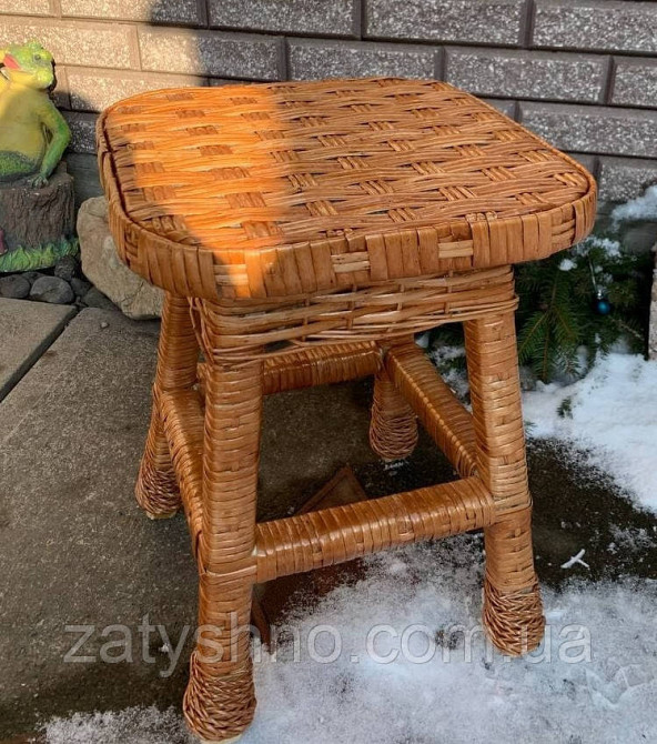 Табуретка большая кухонная из лозы Киев - изображение 7