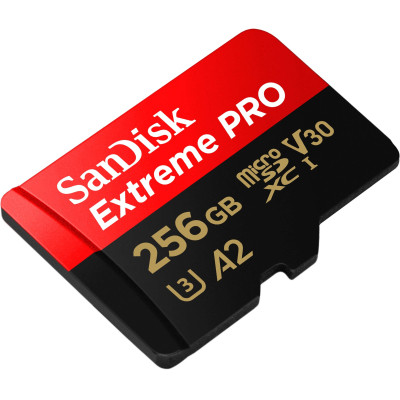 Карта памяти SanDisk 256 GB microSDXC UHS-I U3 Extreme Pro+SD Adapter (SDSQXCD-256G-GN6MA) Винница - изображение 3