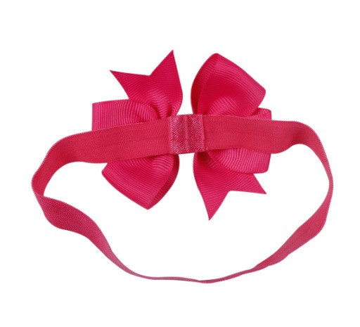 Дитяча малинова пов'язка для дівчинки - окружність 34-50см, розмір квітки 8,5 см Київ - фото 2
