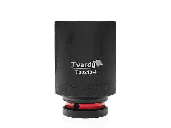 Головка ударна "Tvardy" з хром-молібденової сталі (Cr-Mo)  3/4"  6-гранна довга 41 мм Київ