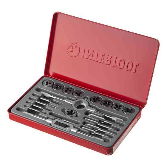 Набор плашек и метчиков, 20 ед., M3-M12 INTERTOOL SD-8021 Киев