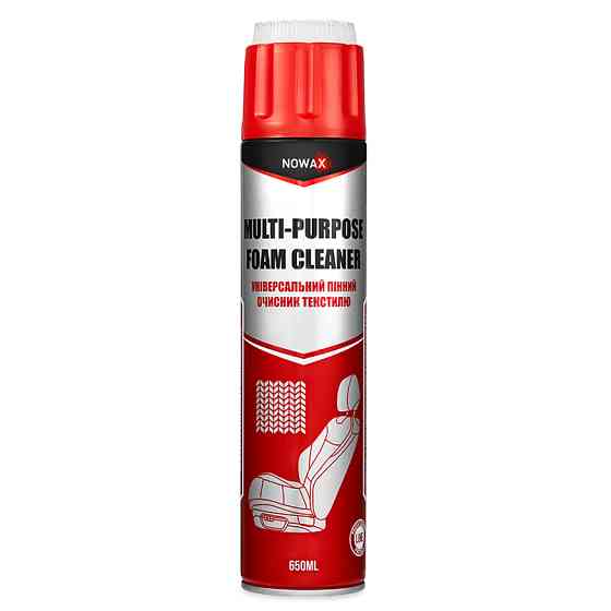 Очисник тканинної оббивки Nowax Multi-Purpose Foam Cleaner пінний аерозоль 650мл Львів