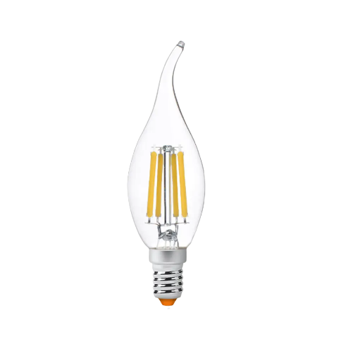 Лампа C37Ft 6W E14 4100К 220V Filament LED Videx Житомир