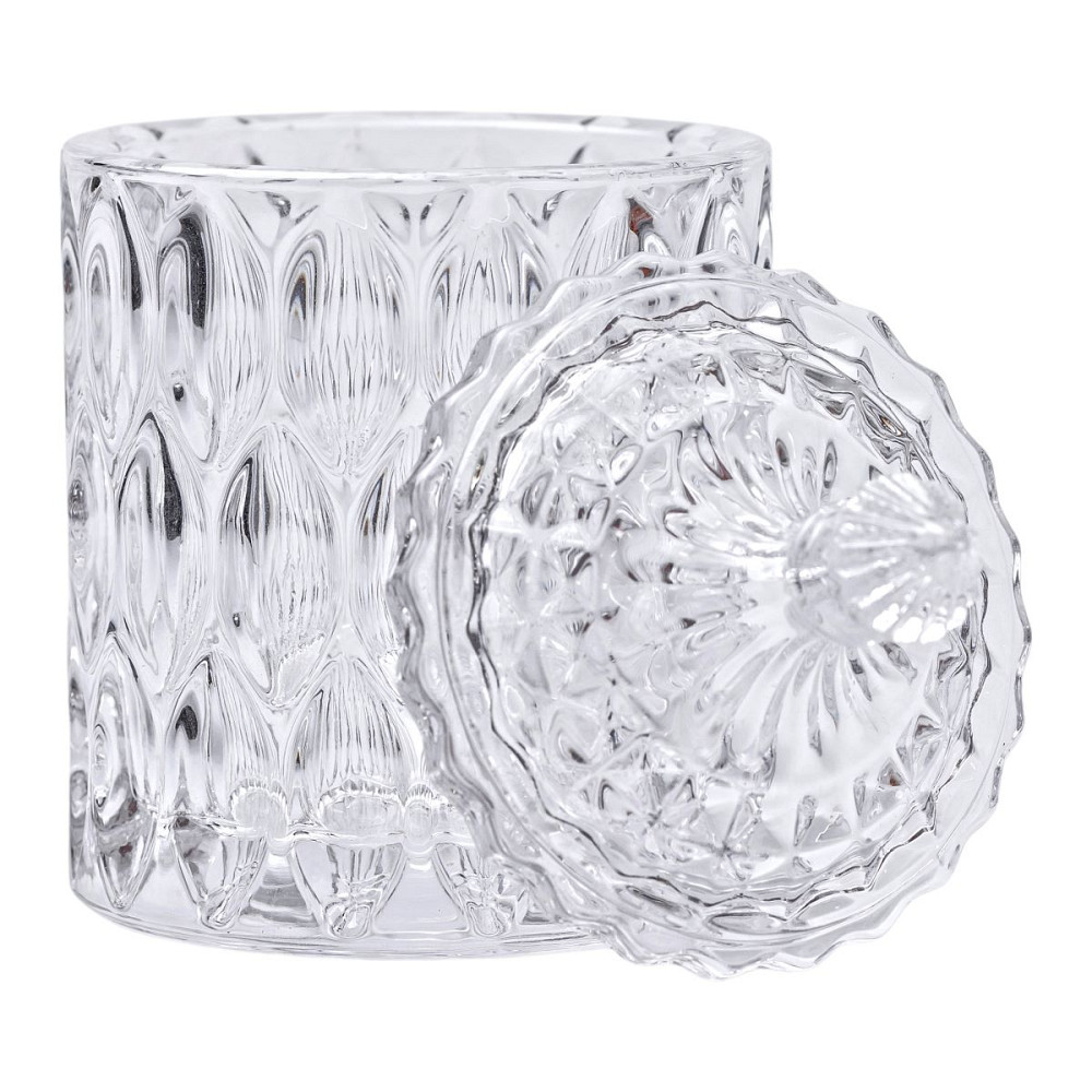 Цукорниця з кришкою Ø 7.5 см ваза цукорниця кругла скляна HP-4-102 Коломия - фото 3