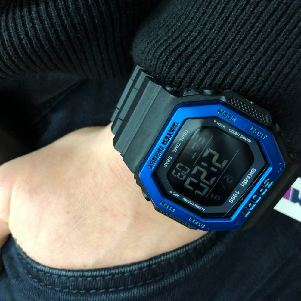 Часы тактические противоударные SKMEI 1988BU, Армейские часы противоударное, Лучшие IQ-771 военные часы Киев - изображение 1