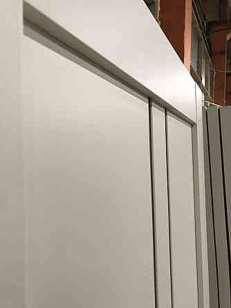 Двери экошпон, Полотно, серия TETRA  , Модель Т-02 (сатин) Цвет: Крем мат. (НОВИНКА) Крем мат. Сатин. Киев