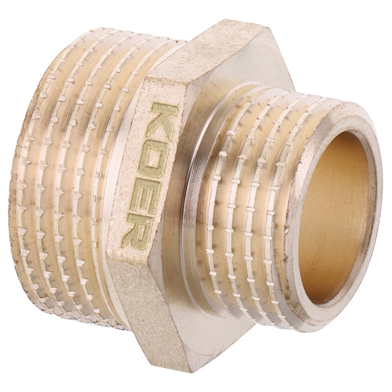 Ніпель редукційний 1/2 "х3 / 4" Koer KF.N0608.WN без нікелю (KR2995) Київ - фото 2