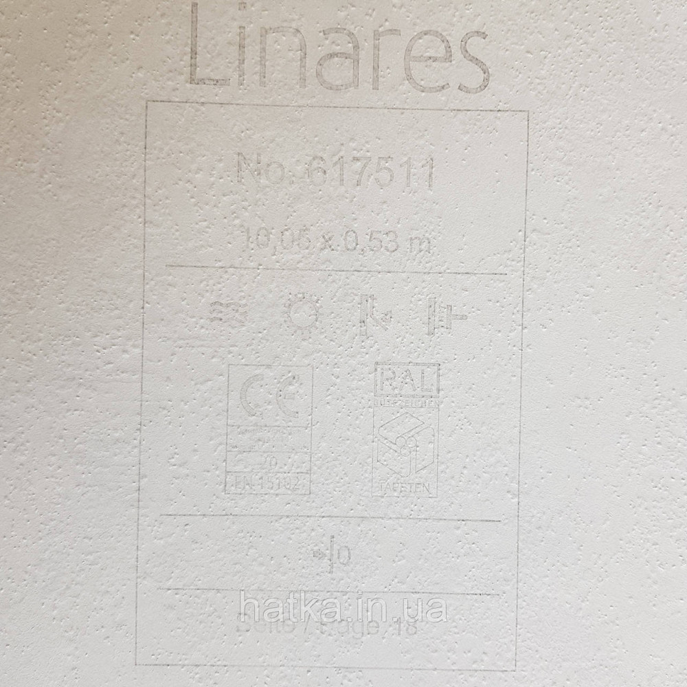 Шпалери вінілові на флізелін Rasch Linares 0.53х10 смуги ялинкою розмиті ефект потертості беж сірі 617511 Київ - фото 4