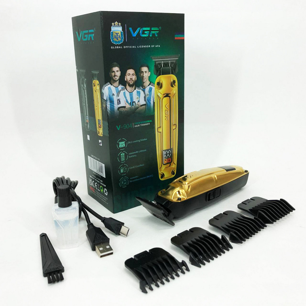 Машинка для точної стрижки бороди і волосся VGR V-904, Тример з регульованою довжиною VK-63 Львів - фото 9