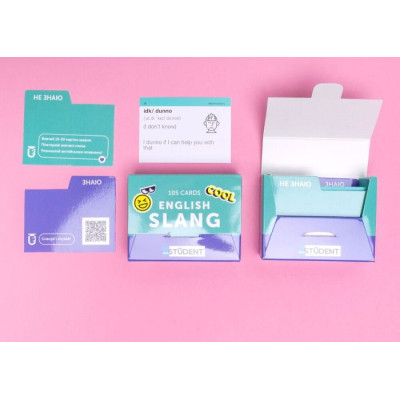 Обучающий набор English Student Карточки для изучения английского языка Slang, украинский (591225953) Винница - изображение 5
