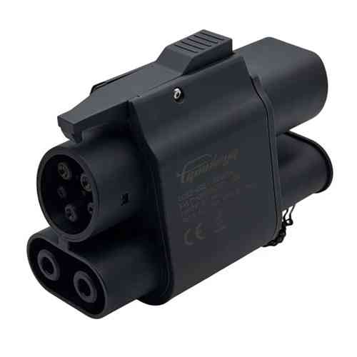 Адаптер CCS2 на CCS1 Type2 AC+DC, 350А 350кВт 1000В, GUWIEYG Київ