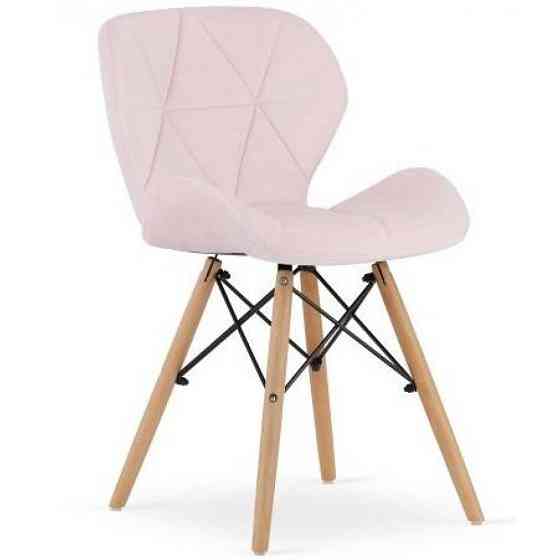Крісло для кухні Bonro B-531 велюр сучасний стілець з м'яким сидінням Рожевий Київ