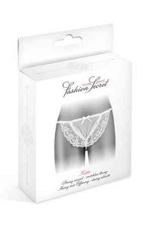Трусики-стрінги з перлинною ниткою Fashion Secret KATIA White Sex Aura Київ