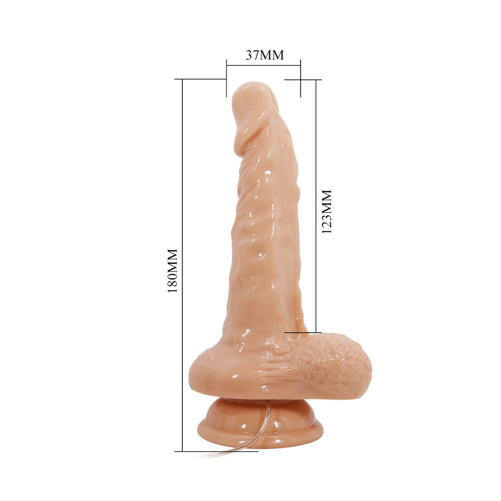 Вібратор - Barbara Max Vibrator 7,1" Flesh Sex Aura Київ - фото 8