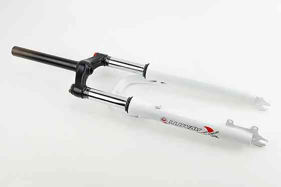 Вилка 26 "амортизаційна, без різьби 1-1/8" (28,6мм), шток 200мм, з ходом 80мм, Disk-brake, M Lockout, біла FRK-26 Київ