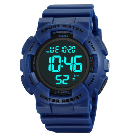 Чоловічий наручний спортивний годинник Skmei 2081 Синій з чорним Вінниця