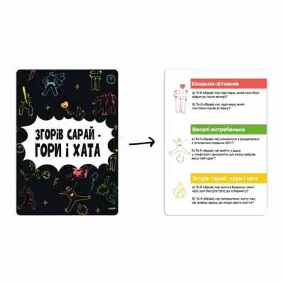 Настільна гра Memo Games Згорів сарай - гори і хата (укр.) (m-0023) Вінниця