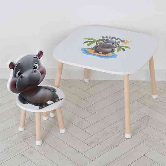 Дерев'яний дитячий столик M 502-6 зі стільчиком Вінниця