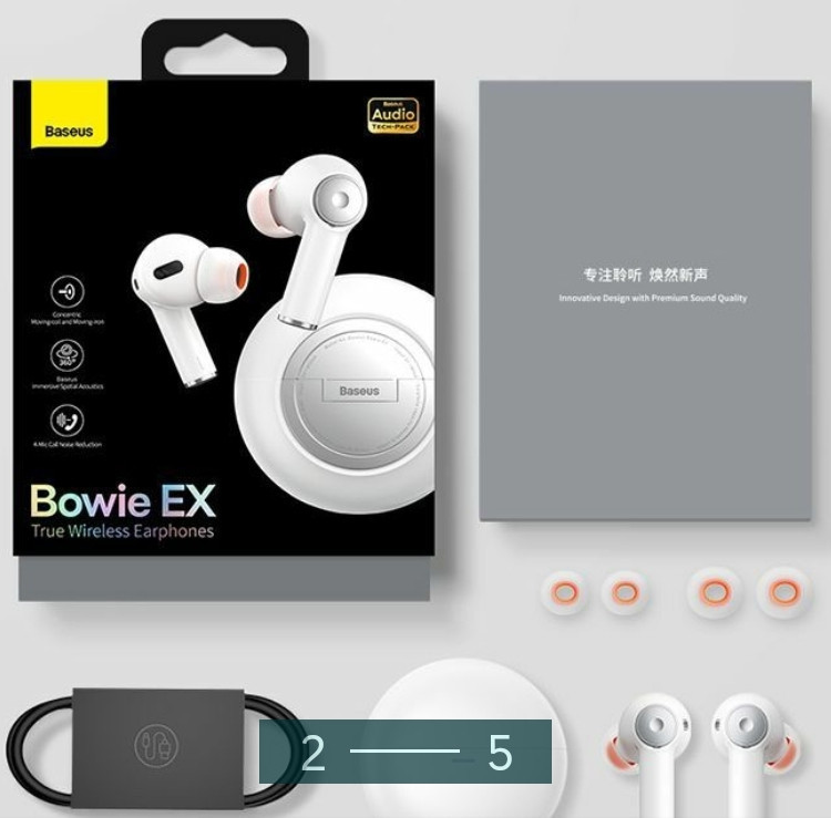 Навушники бездротові: Baseus Bowie EX. Київ - фото 1
