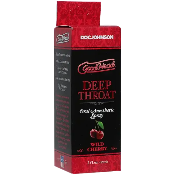 Спрей для мінету Doc Johnson GoodHead DeepThroat Spray - Wild Cherry 59 мл для глибокого мінету Львів