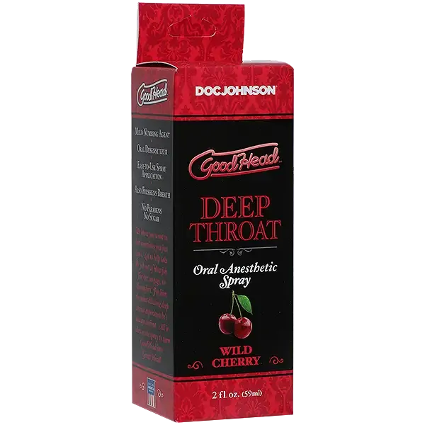 Спрей для мінету Doc Johnson GoodHead DeepThroat Spray - Wild Cherry 59 мл для глибокого мінету Львів - фото 2