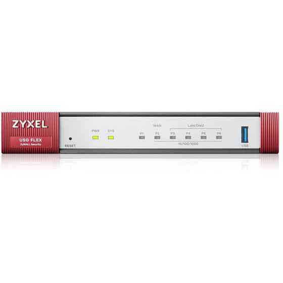 Міжмережевий екран ZYXEL USG FLEX 100 (USGFLEX100-EU0111F) Grey/Red Харьков
